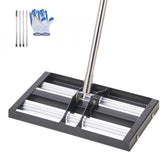 17x10 inch Lawn Leveling Rake with 63.4 inch Adjustable Handle Heavy Duty for Yard